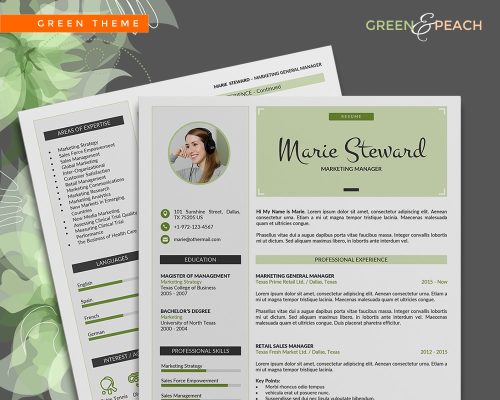 Resume Template 102 – Beautiful, Creative and Simple